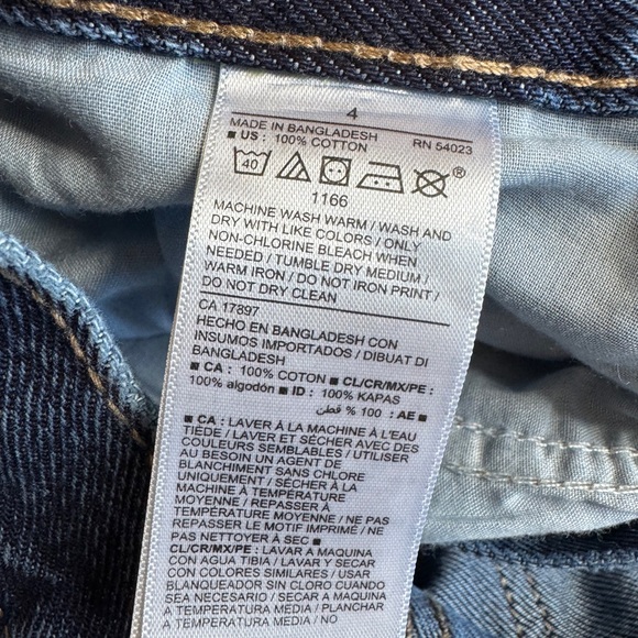 NWT Old Navy slouchy straight jeans high rise distressed size 4 - Picture 2 of 8